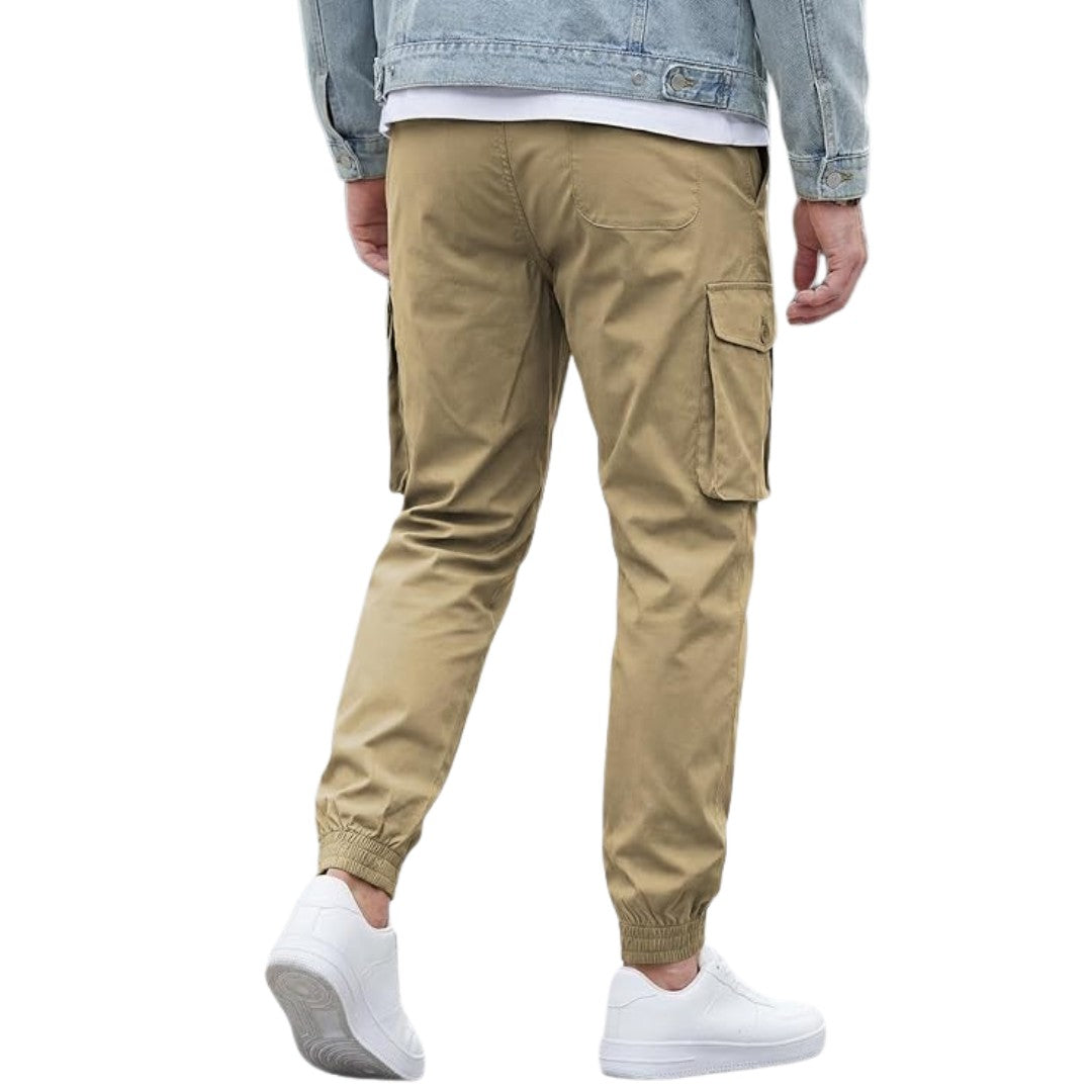 Magnus - Praktiska Cargobyxor i Beige